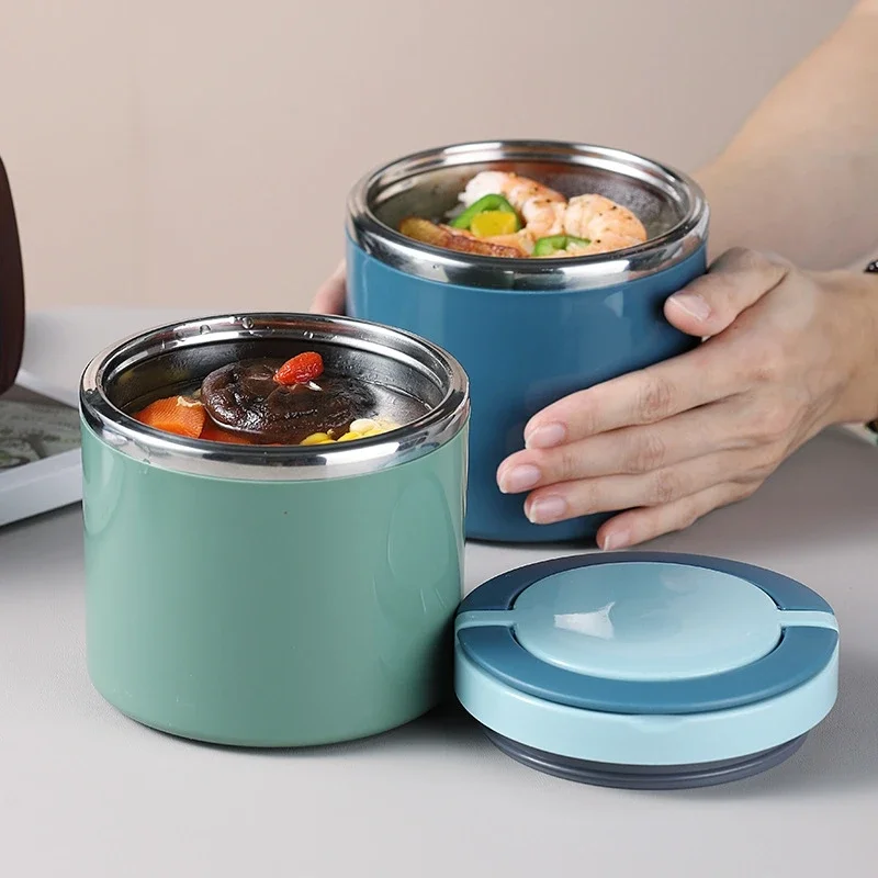 Bento Box Two Tier - Pot alimentaire isolé de 630/1000ml, boîte