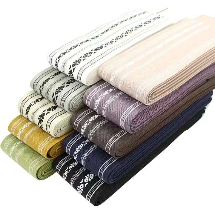 Kimono Yukata Cotton - Ceinture Obi Kaku pour Homme, en