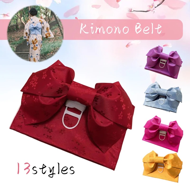 Kimono Yukata Cotton - Style japonais Kimono Obi Corset ceinture