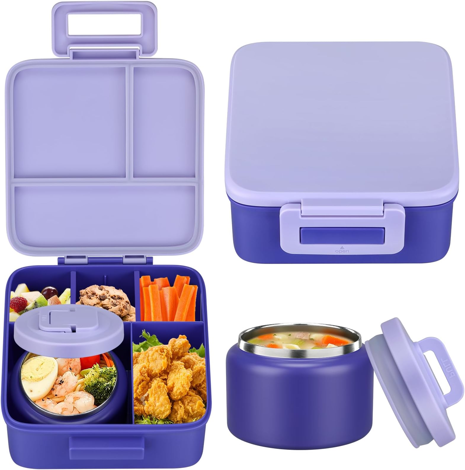 Bento Box Two Tier - 1 ensemble de boîtes à lunch