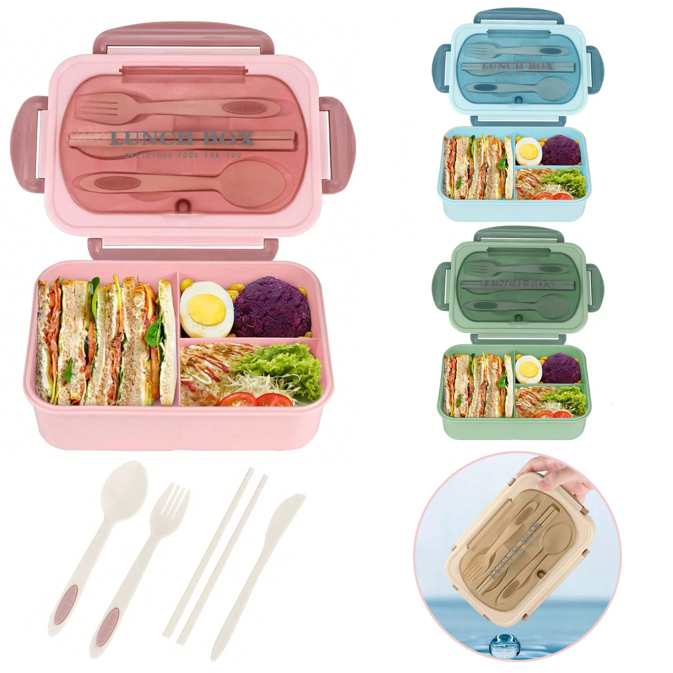 Bento Box Two Tier - Boîte à déjeuner à 4 compartiments