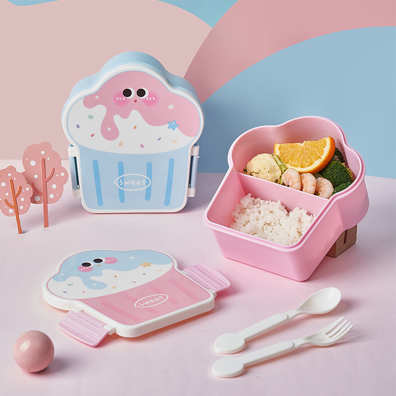 Bento Box Two Tier - Boîte à déjeuner Bento mignonne, chauffage