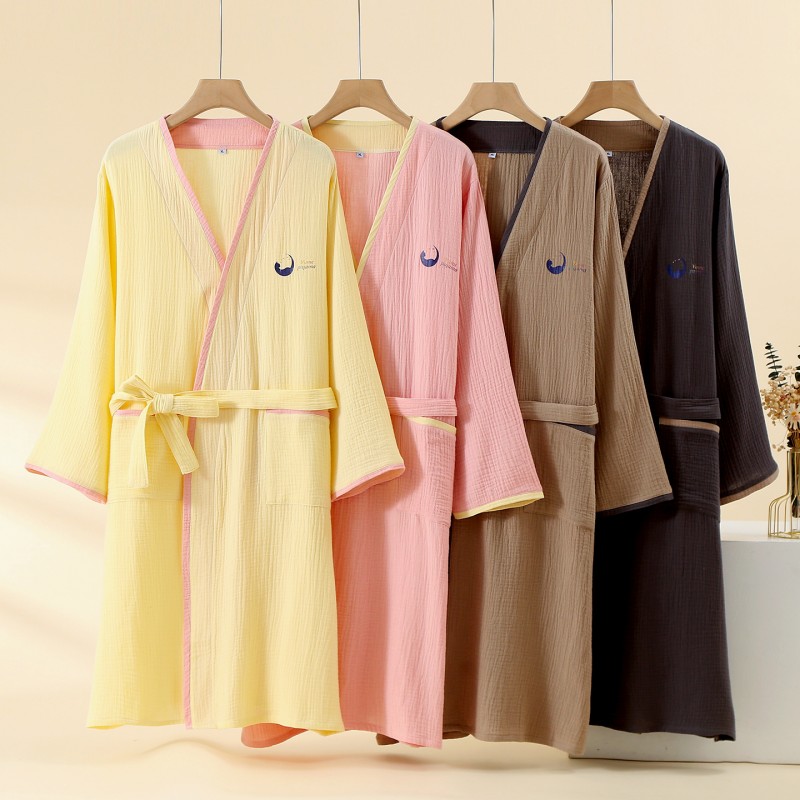 Kimono Yukata Cotton - Kimono en gaze double épaisseur pour