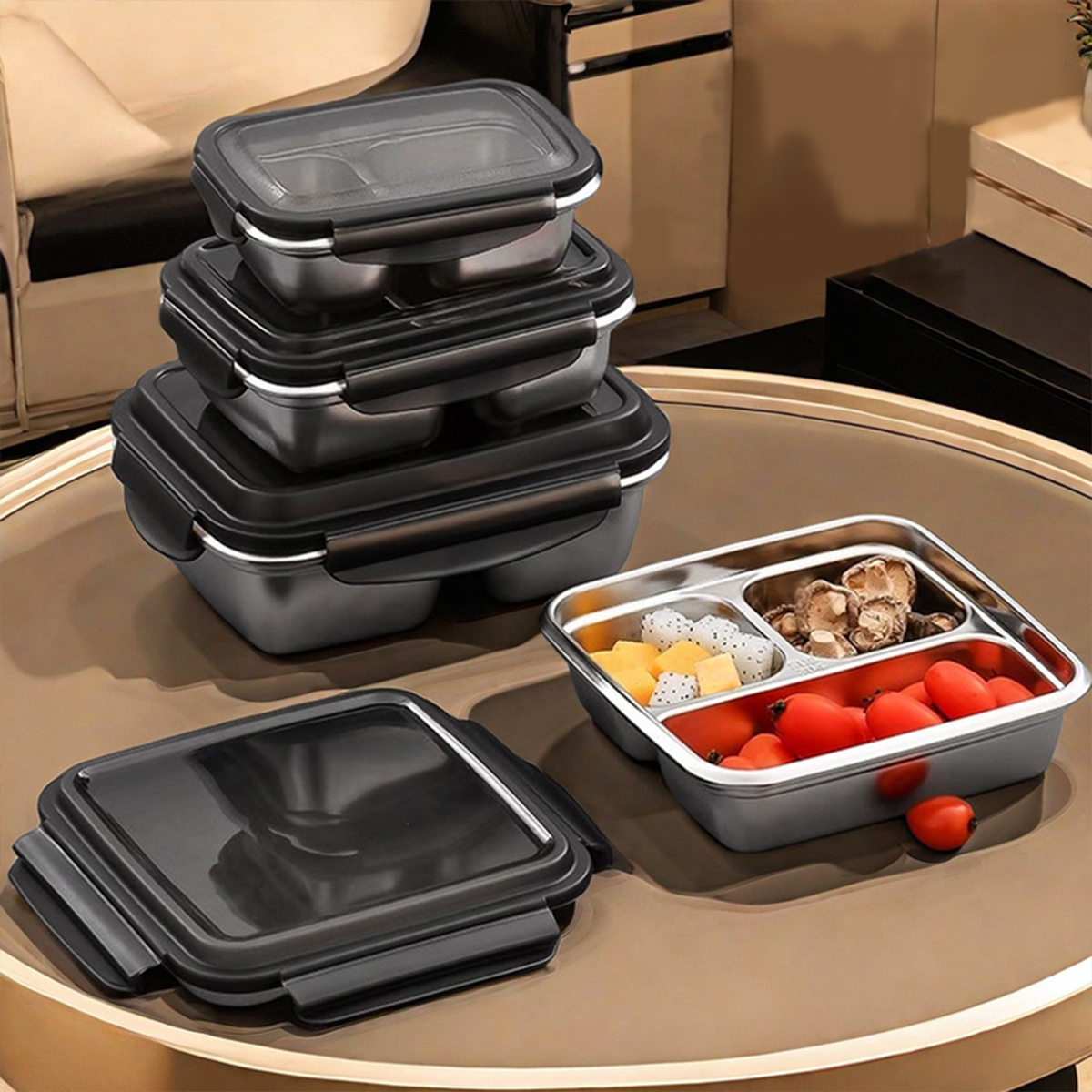 WORTHBUY 2/3 grilles 304 boîte - Bento Box Two Tier avis et prix