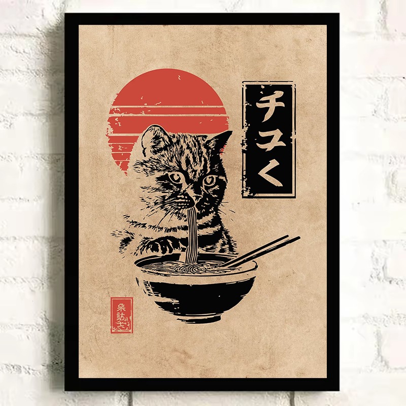 Affiche sur toile vintage japo - Japanese Eating Lifestyle avis et prix