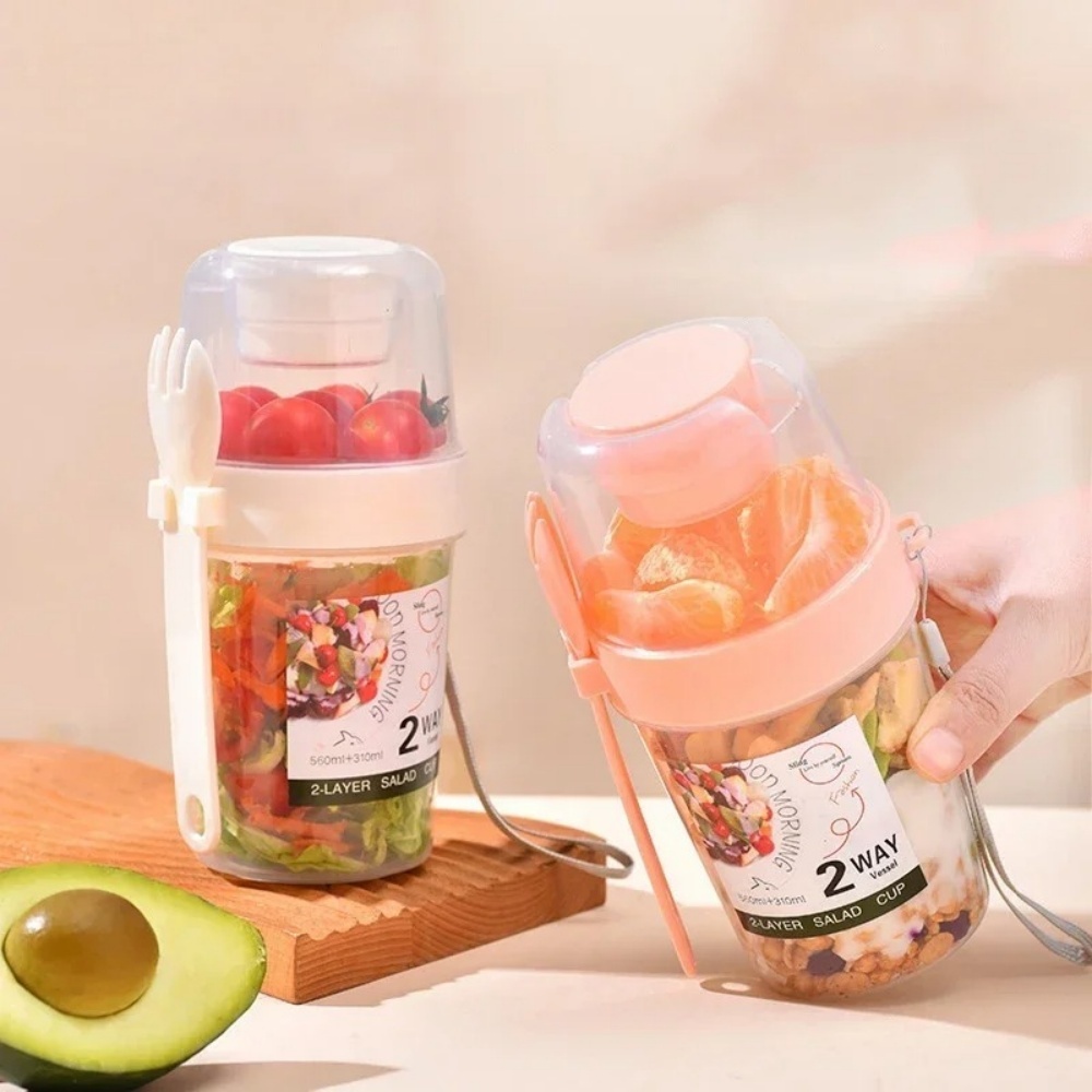 Tasse à salade Portable, tasse - Bento Box Two Tier avis et prix