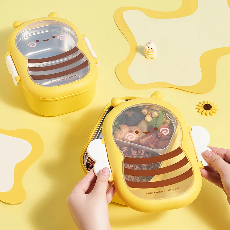 Boîte à lunch portable pour ét - Bento Box Two Tier avis et prix