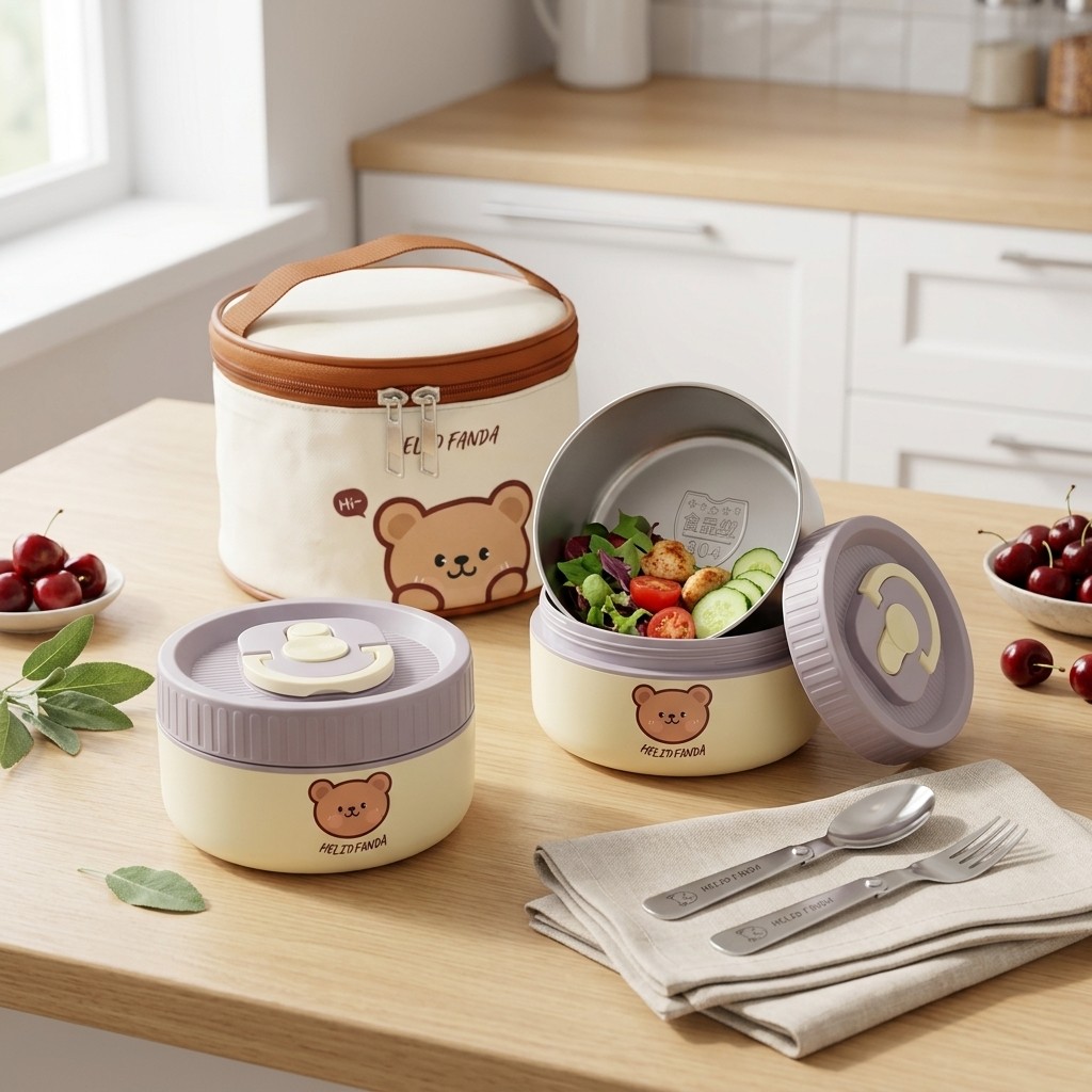 Boîte à lunch pour enfants en  - Bento Box Two Tier avis et prix